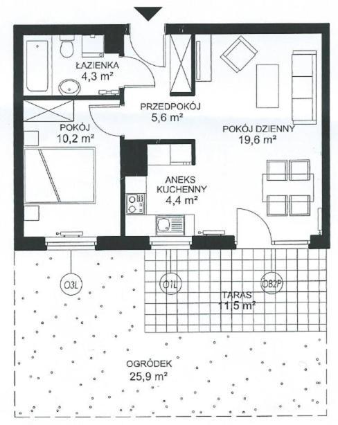 Апартаменты Sunny Sleeps 4 By The Beach With Garden Patio - Gdansk Przymorze Экстерьер фото